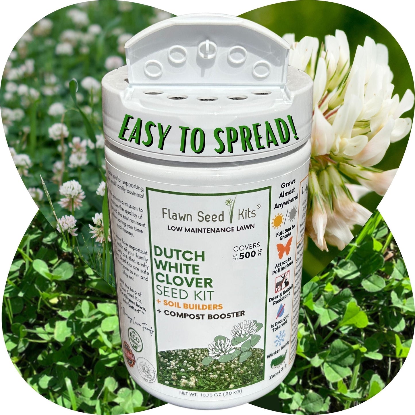 Dutch White Clover Easy Spread Shaker