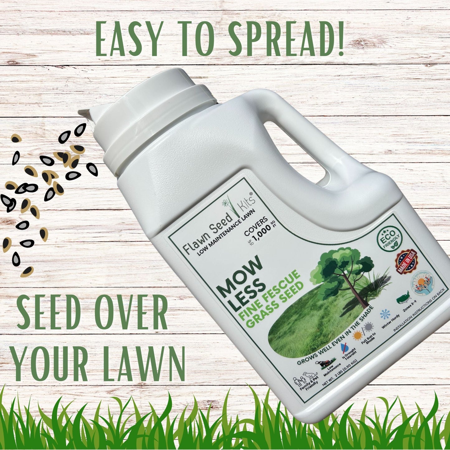Premium Mow Less Grass Seed