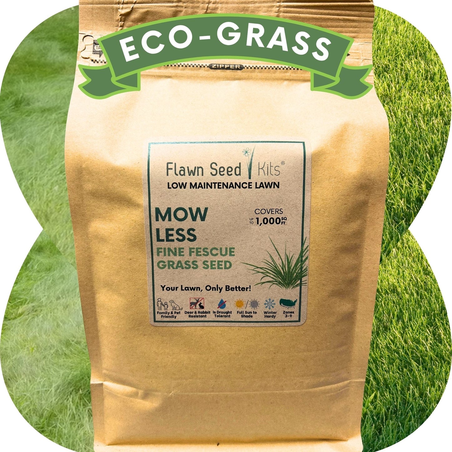 Premium Mow Less Grass Seed