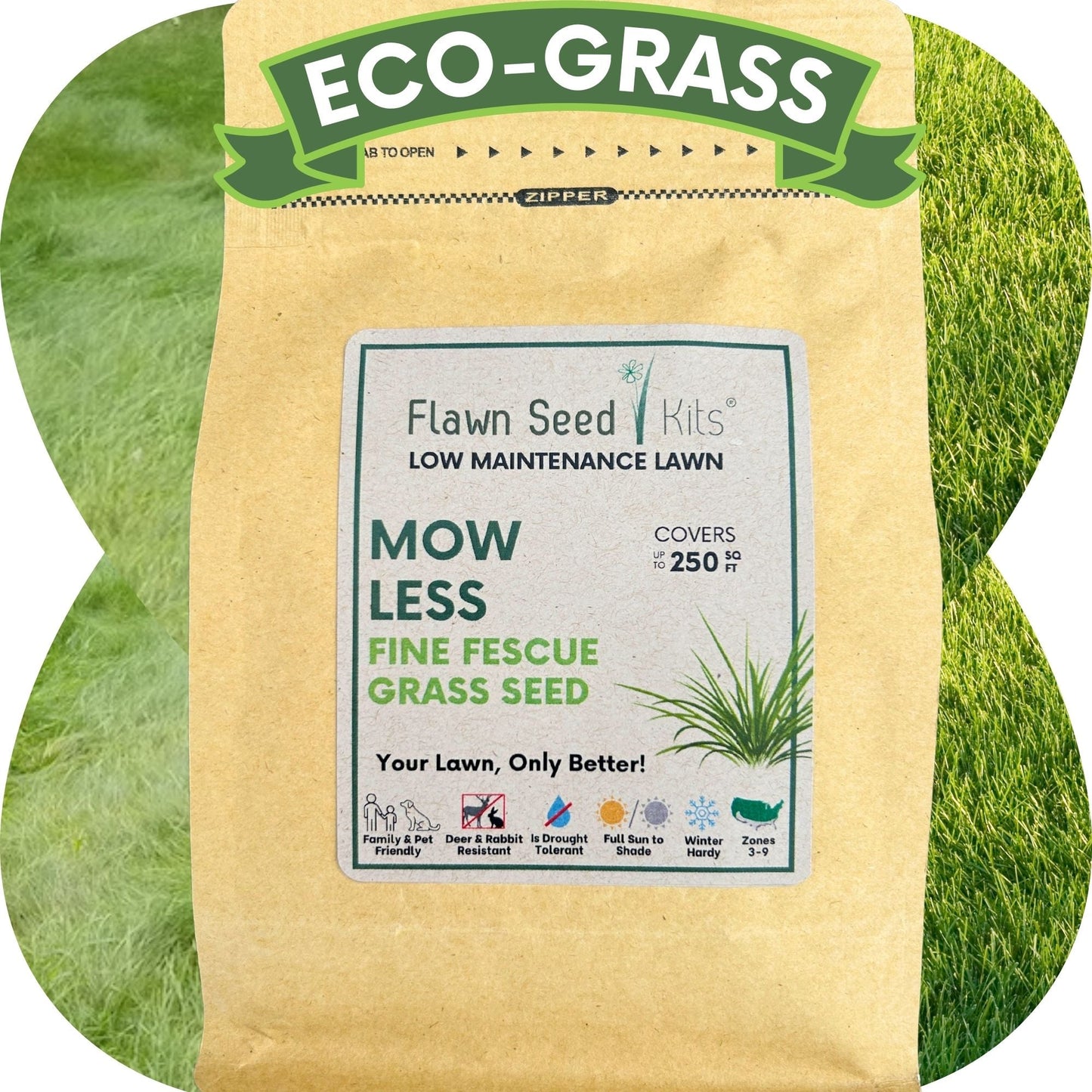 Premium Mow Less Grass Seed