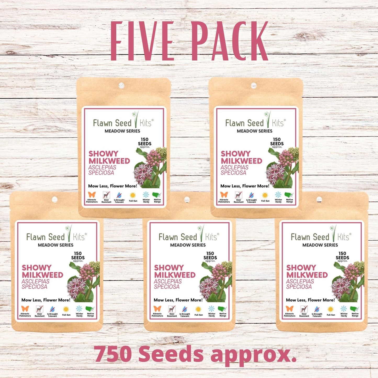 Showy Milkweed Seed Pouch