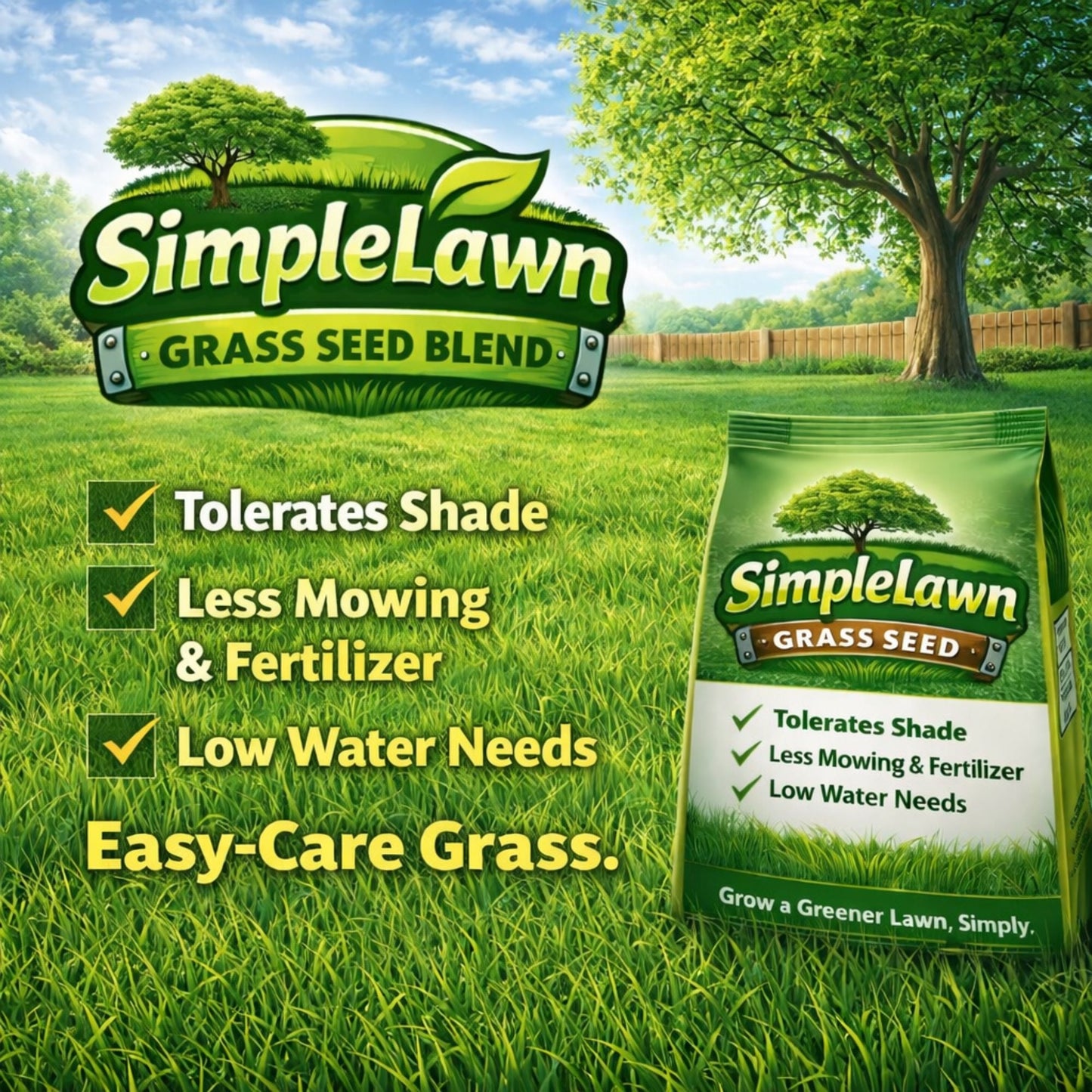 Simple Lawn Fine Fescue Grass Seed