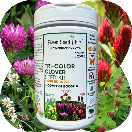 Tri-Color Clover Seed Easy Spread Shaker